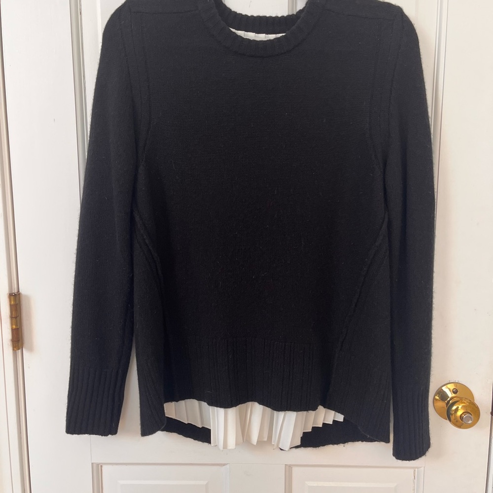 Brochu Walker Wool/Cashmere Black and White Knit Top